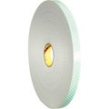 Box Packaging 3M„¢ 4008 Double Sided Foam Tape 1/2" x 36 Yds. 1/8" Thick White T95340081PK